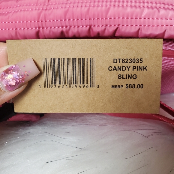 STEVE MADDEN candy pink nylon sling bag - Picture 9 of 9